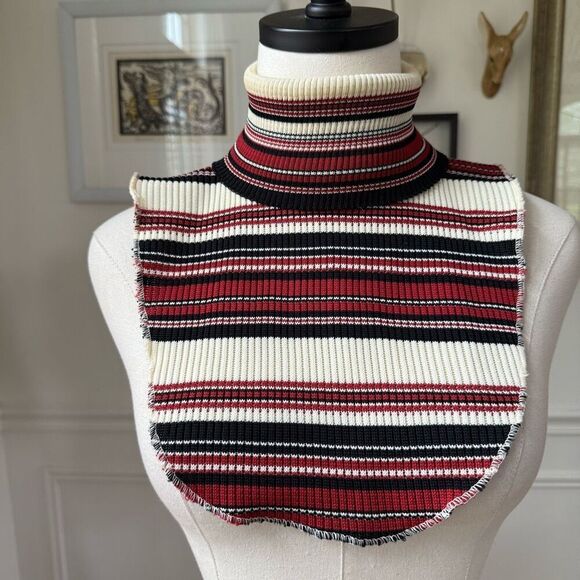 Vintage 70s Dickie Rust Black Cream Stripe OSFM - Picture 1 of 6